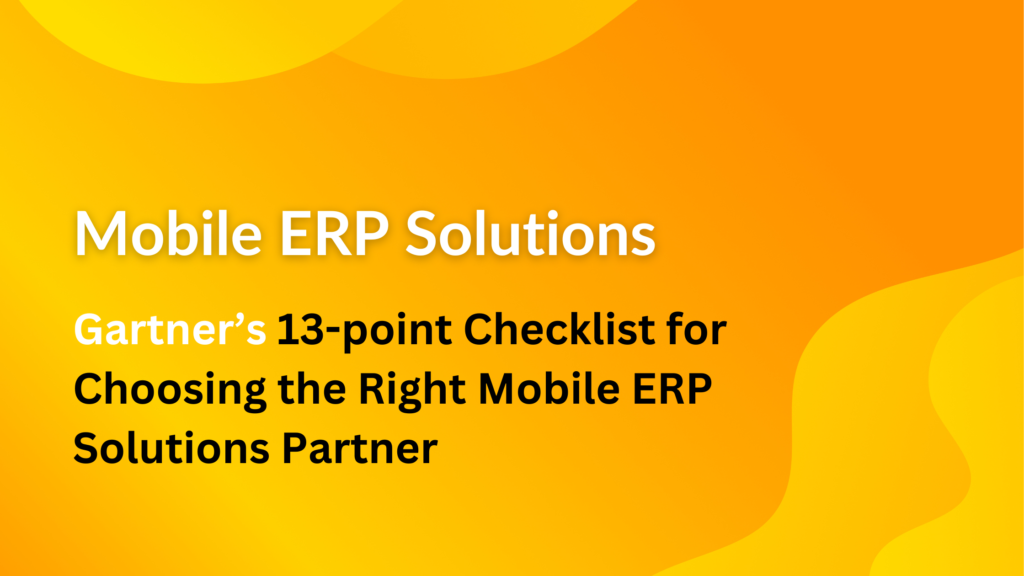 Mobile ERP solutions